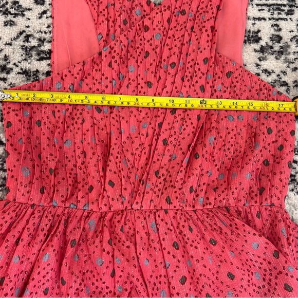 Ulla Johnson Arisa Mini Dress in Hibiscus, Silk Chiffon, Crossover neckline 10 - Picture 15 of 16